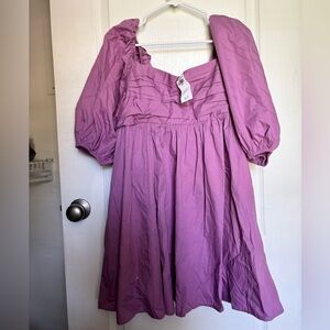Abercrombie & Fitch Smocked Top/Dress (Purple) – NWT